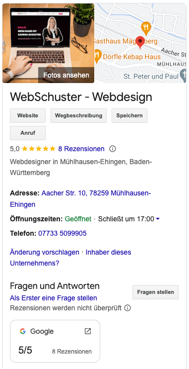 Google Unternehmensprofil anlegen