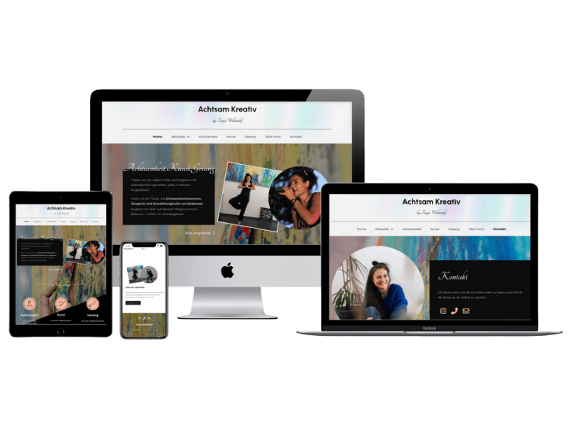 Webdesign-Achtsamkeitstrainerin