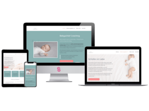 Mockup Business Starter Website Vorschau Babyschlafcoach