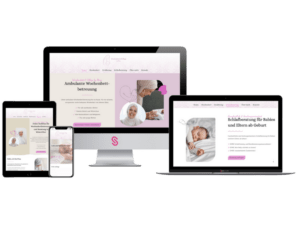 Referenz Website Erstellung Pflegefachfrau Wochenbettbetreuung Nina Gresser